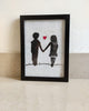 holding hands couple romantic frame poster