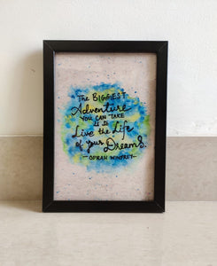 oprah winfrey quote poster frame