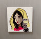 powerful women fridge magnet