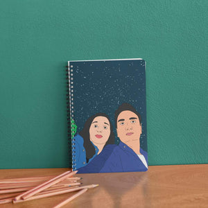 customised illustration notebook