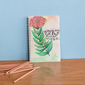 rose notebook diary