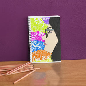 phenomenal women illustration notebook