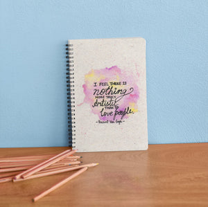 love people Vincent Van Gogh notebook