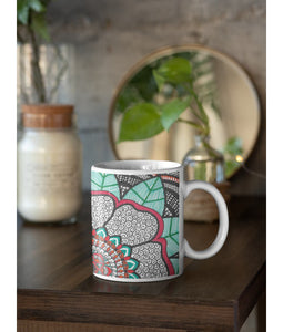 flower mandala mug