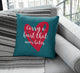 Cushion with quote and a heart