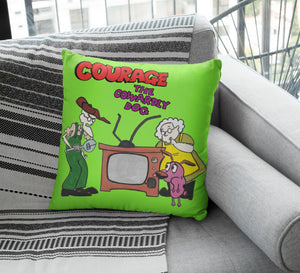 courage the cowardly dog cartoon cushion