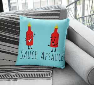 Sauce Afsauce pun cushion